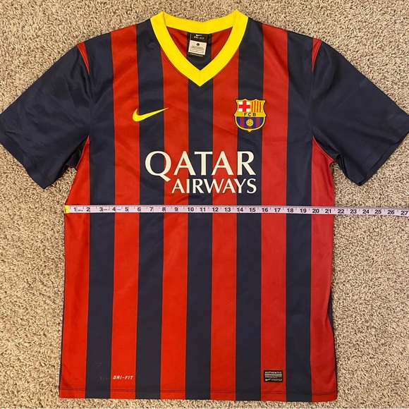 NIKE - Barcelona F.C. 2013-14 Home Kit Jersey - Size L - Picture 13 of 13